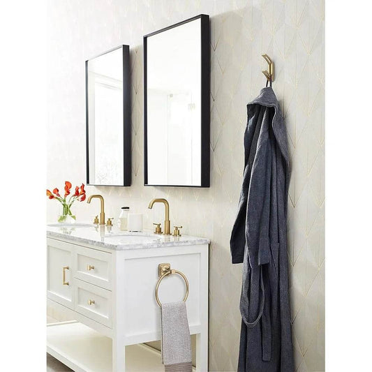 Contemporary Double Prong Decorative Wall Hook Coats Hats Bags Towels Perfect Entryway Bathroom Bedroom Easy Installation - Loft&Timber