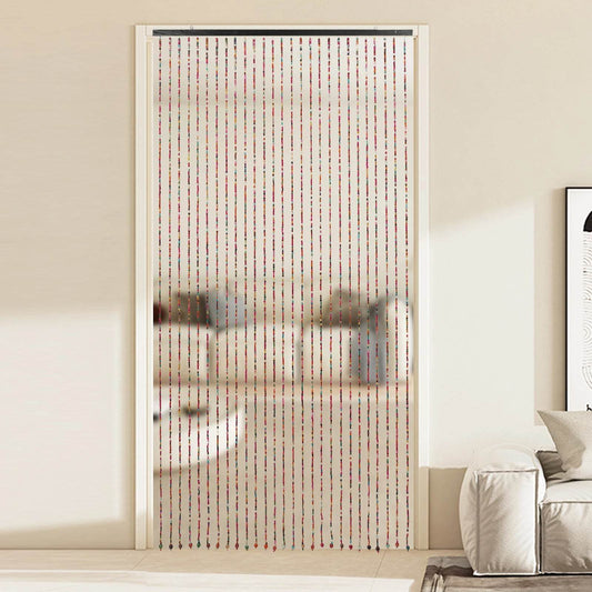 27 PCs Door Beaded Curtain, Bamboo Wooden Beaded