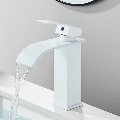 Quyanre Matte Black Waterfall Basin Faucet - Loft&Timber
