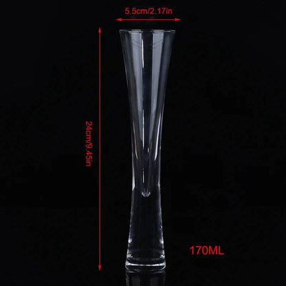 Champagne Glasses Glitter Flutes Clear Cups - Loft&Timber