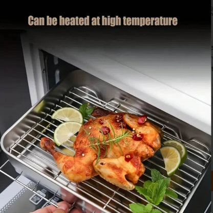 Eco-Friendly Non-Stick Stainless Steel Baking Pan Set with Lid - BPA-Free - Loft&Timber