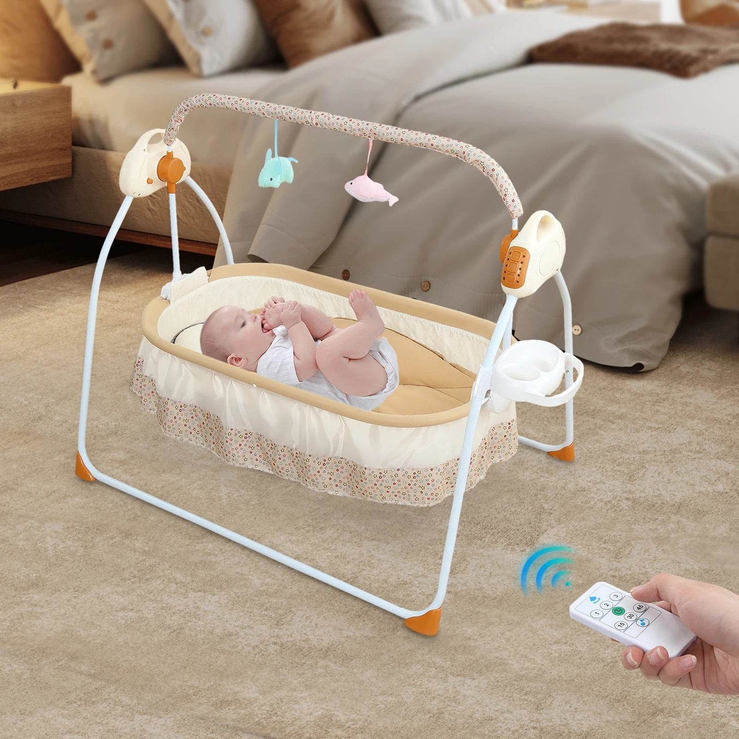 Foldable Electric Baby Cradle - Loft&Timber