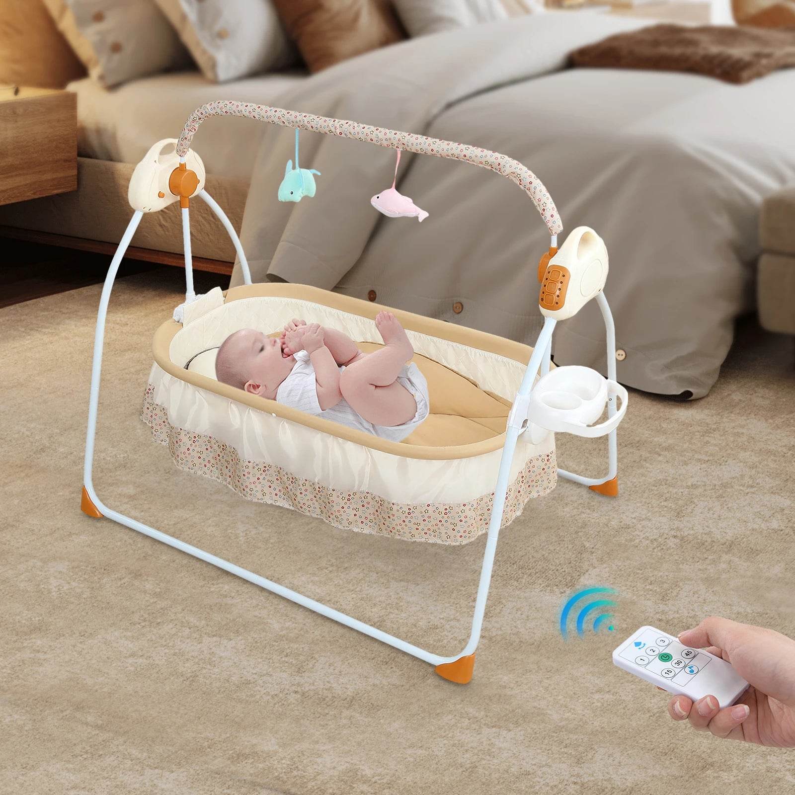 Foldable Electric Baby Cradle - Loft&Timber