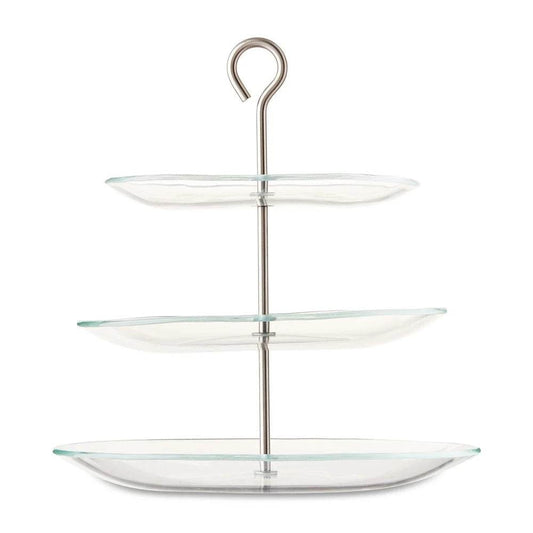 3-Tier Glass Dessert Stand - Loft&Timber