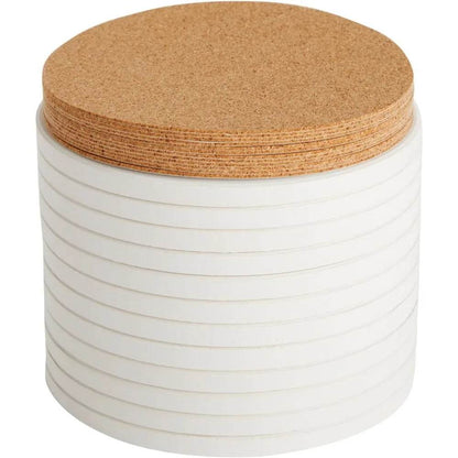 12 Round Unglazed Ceramic Tiles - Loft&Timber