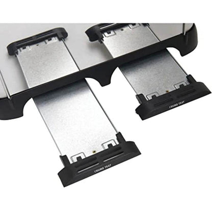 4 Slot Toaster with Adjustable Browning Control and Durable Stainless