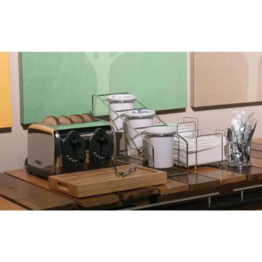 4 Slot Toaster with Adjustable Browning Control and Durable Stainless