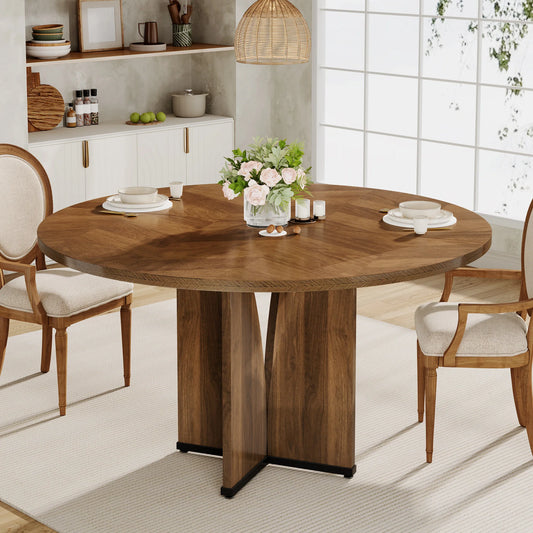 Tribesigns 39" Round Conference Table for 4 - Loft&Timber