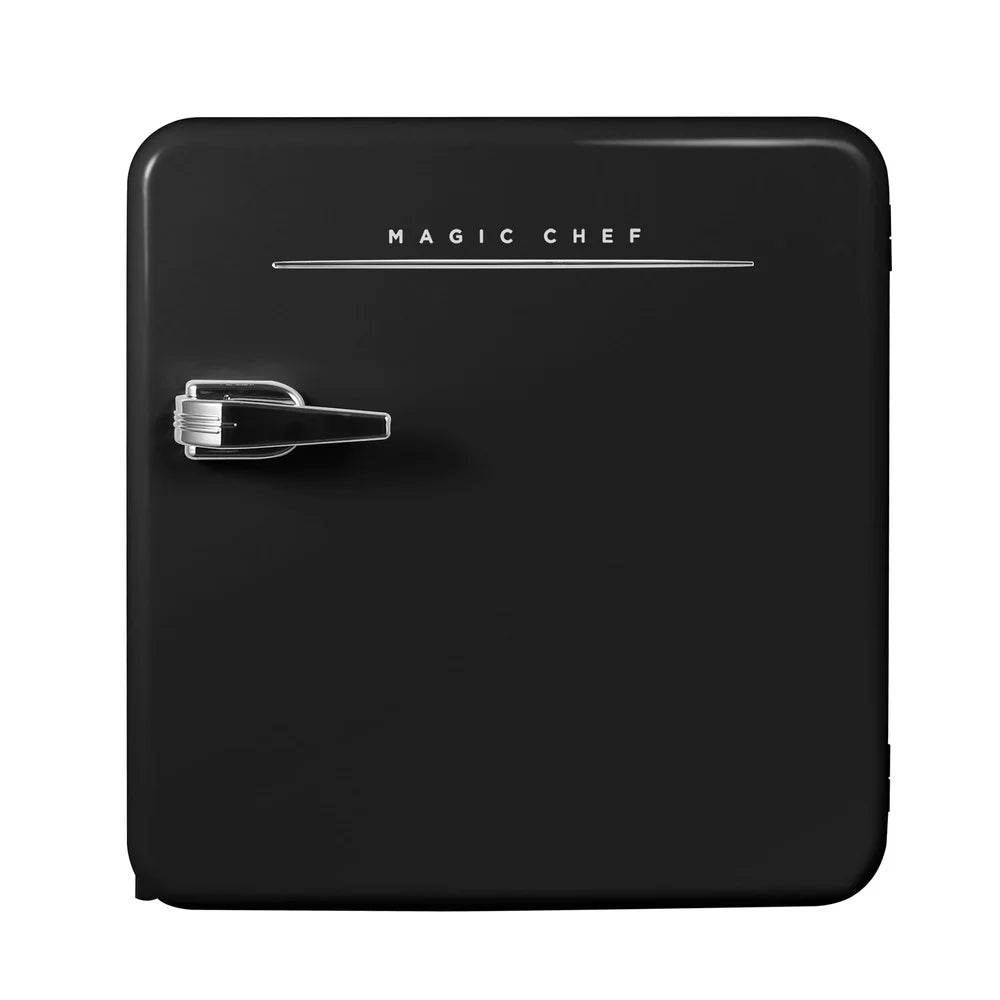 1.6 Cu Ft Retro Mini Fridge Adjustable Glass Shelf