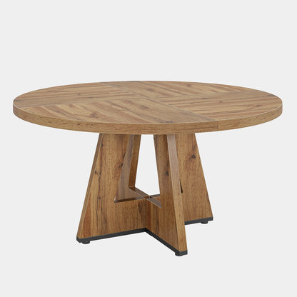 Tribesigns Round Dining Table for 4, 47" - Loft&Timber