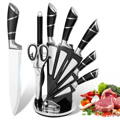 Kitchen Knife Set 9pcs Stainless Steel - Loft&Timber