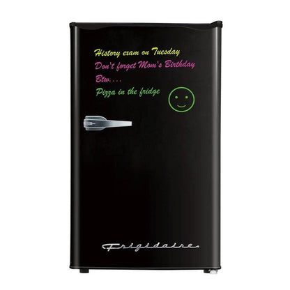 Retro Compact Refrigerator 3.2 Cu Ft Dry Erase Mini Fridge with Adjustable Shelves - Loft&Timber