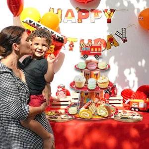 Firefighter Party Decoration Cupcake Stand - Loft&Timber