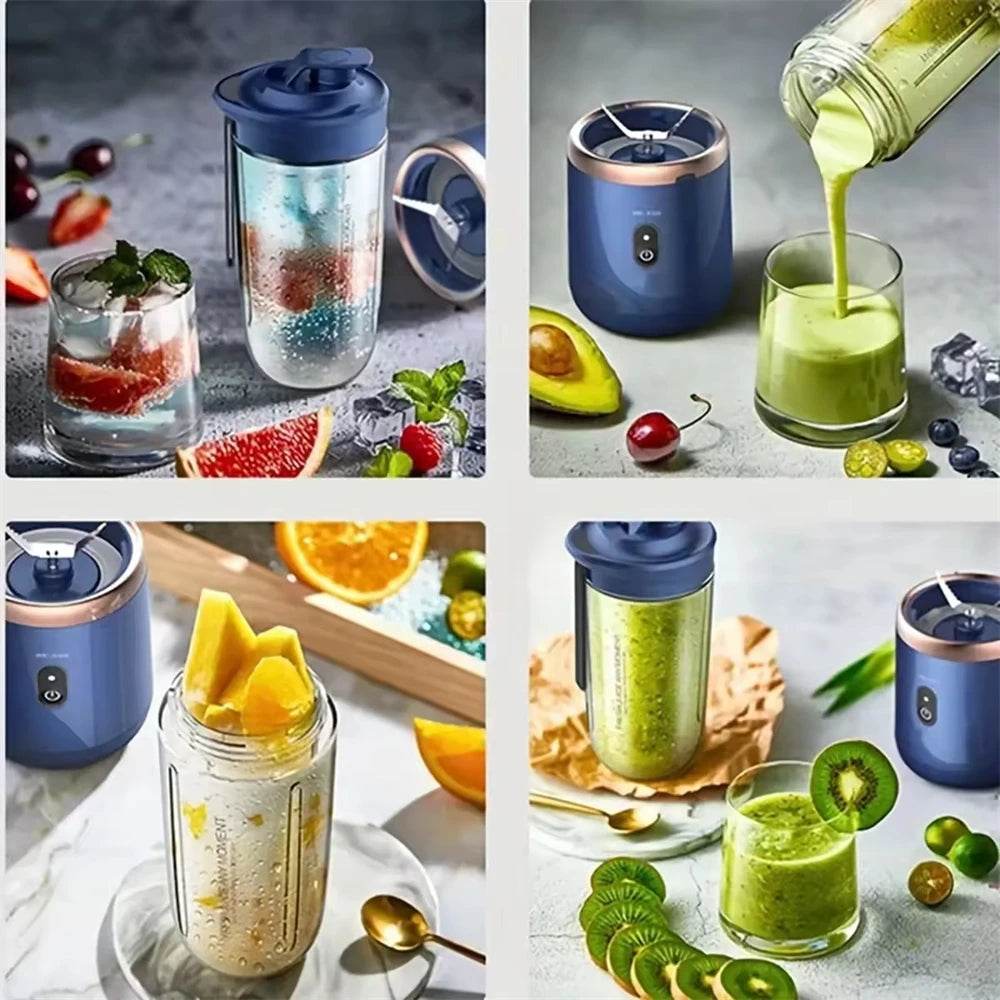 Portable Blender Bottle Electric 6 Blades Multifunction Juice Blender