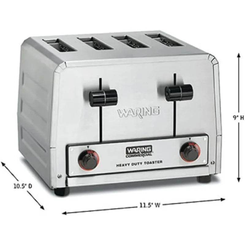 Waring Commercial 4-Slice Heavy Duty Commercial Pop-Up Toaster, 120V - Loft&Timber