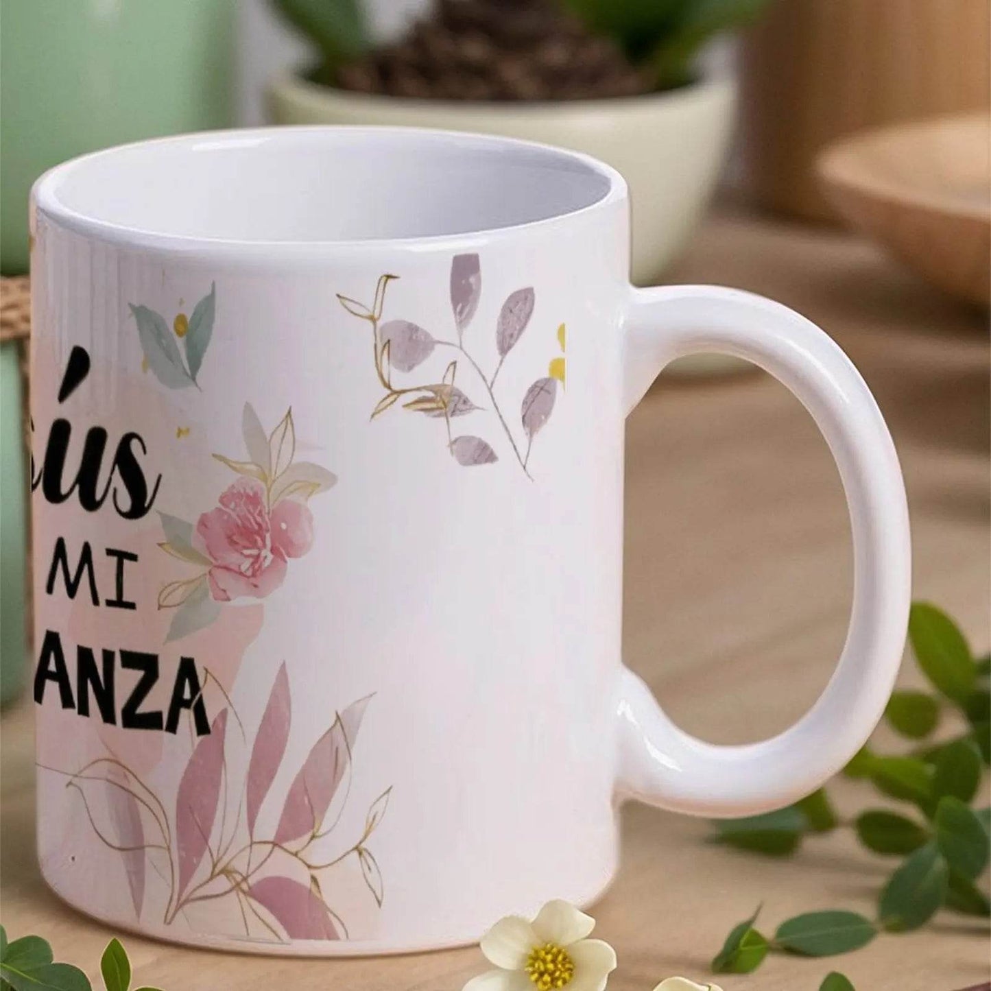 Jesus Es Mi Esperanza Ceramic Coffee Mug Bible Verse Mugs Coffee Cups, 330ml Cute Glass Cup - Loft&Timber