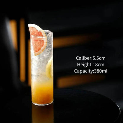 Ultra-Thin Etched Collins Glass Cup, Highball - Loft&Timber