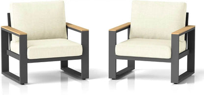 Aluminum Outdoor Patio Chairs 2 - Loft&Timber