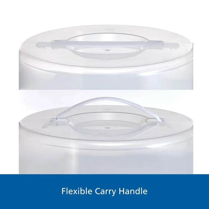 12 Inch Clear Cake Carrier with 2 Pack 9 Inch Round Non-Stick Carbon Steel Baking Pans - Loft&Timber