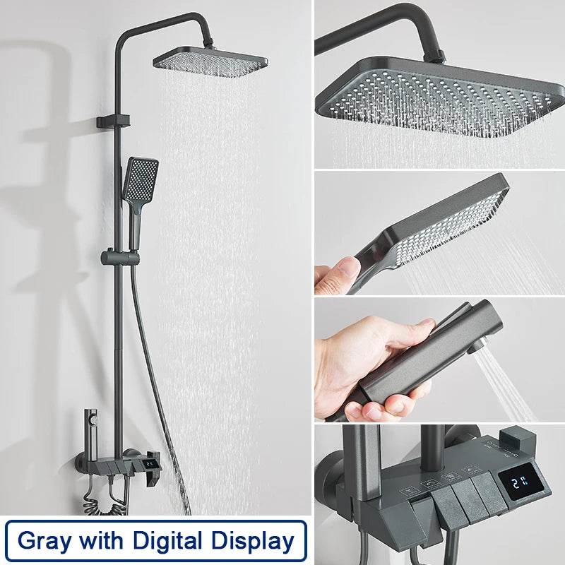 Rozin Black Smart Shower Faucet - Loft&Timber