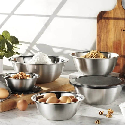 Stainless Steel Mixing Bowl Set, 10 Piece - Loft&Timber
