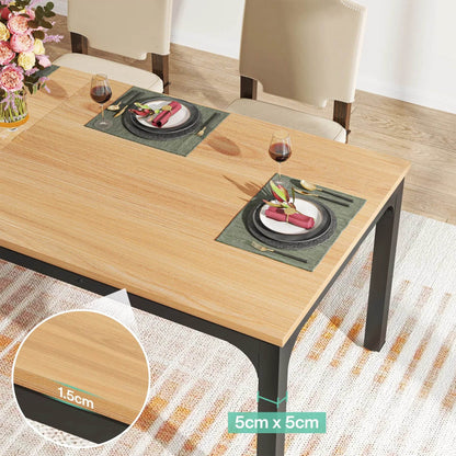 Tribesigns Dining Table for 6-8 People, 200cm - Loft&Timber