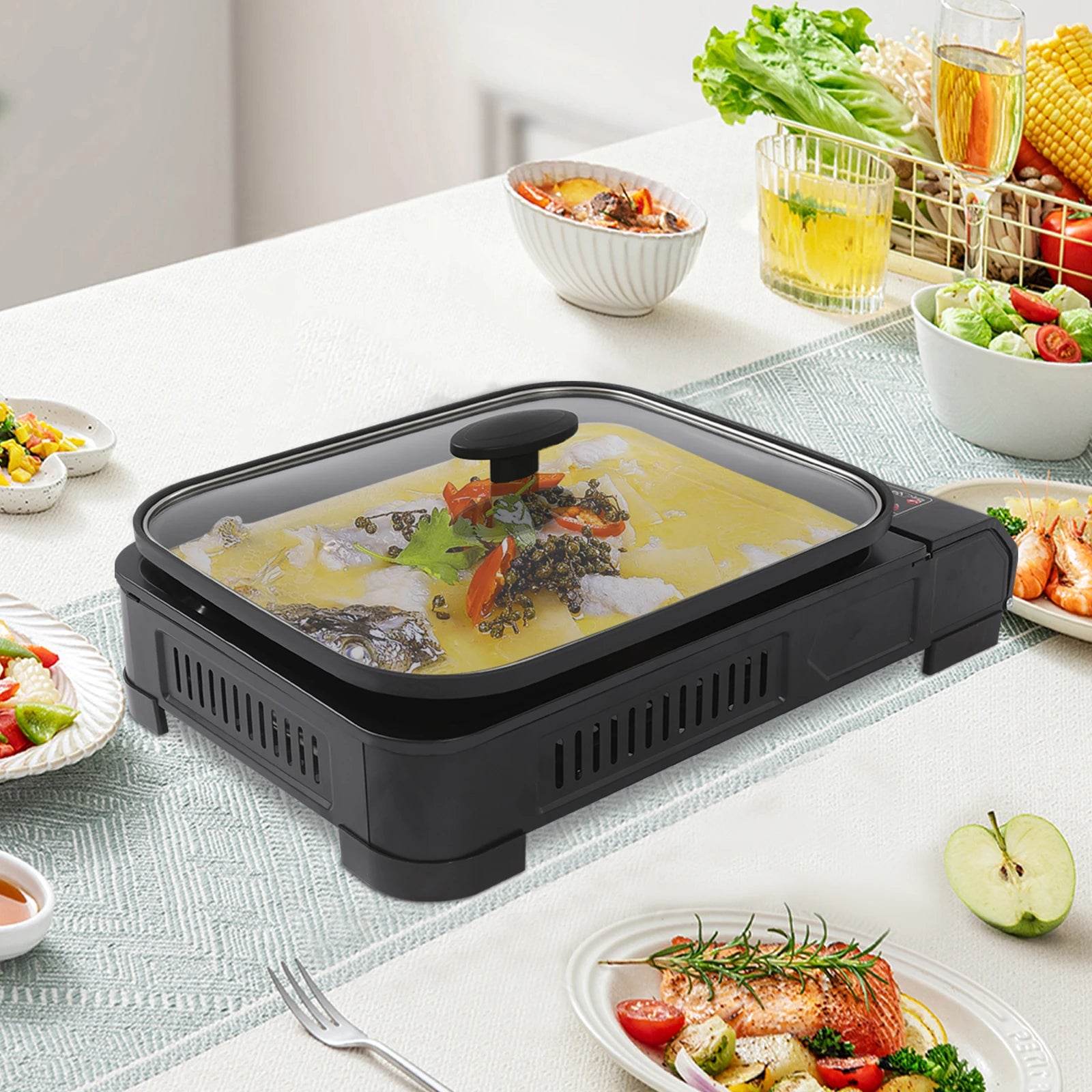 2.1KW Portable Stainless Steel Barbecue Stove for Outdoor Camping, Picnic, and Barbecue - Loft&Timber