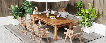 Farmhouse Dining Table for 6-8 - Loft&Timber