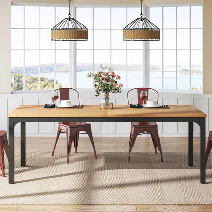 Tribesigns Dining Table for 6-8 People, 200cm - Loft&Timber