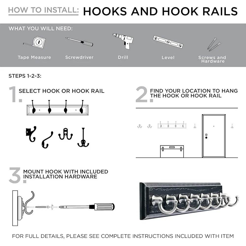 Wall Mount Key Rack Organizer with 7 Hooks Durable Fiberboard Key Holder Office Entry Kitchen Bedroom Storage Solutions - Loft&Timber