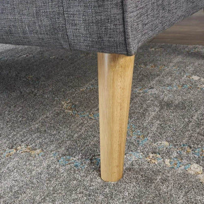 Mariah Mid-Century Modern Loveseat, Grey - Loft&Timber