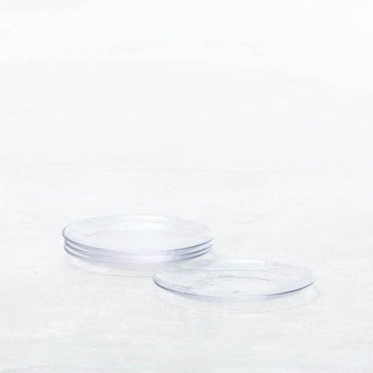 Clear Glass Salad Plate Set of 4 8 Inch