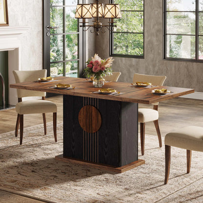 Tribesigns 55" Rectangular Dining Table for 4 to 6 - Loft&Timber