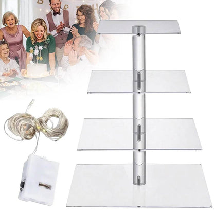 3/4 Tier Acrylic Cupcake Display Stand - Loft&Timber