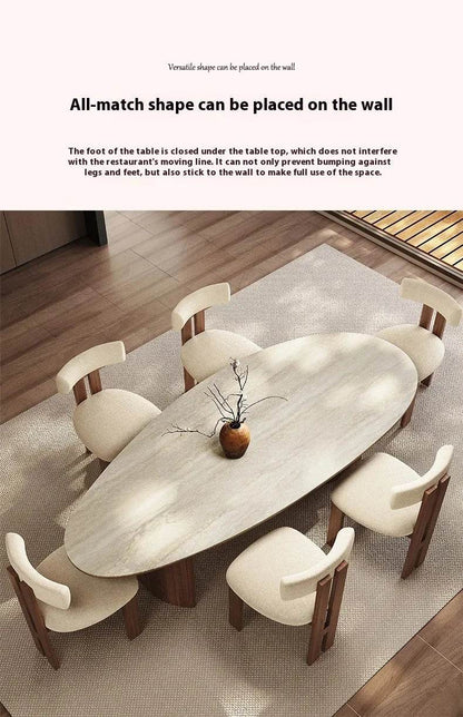 Center Dining Table Wood Table &/Or 6 Elegant Oval - Loft&Timber
