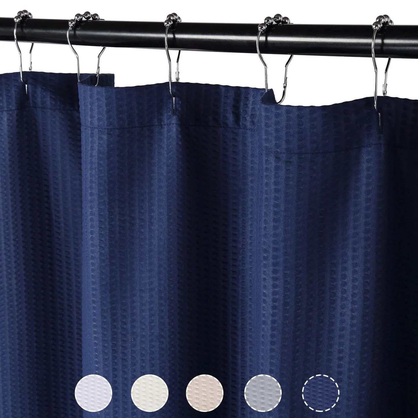 Shower Curtain Soft Microfiber Shower Curtain, Water Repellent 72x72Inches - Loft&Timber