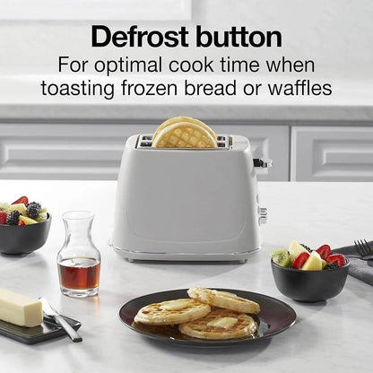 2 Slice Plastic Toaster with Defrost