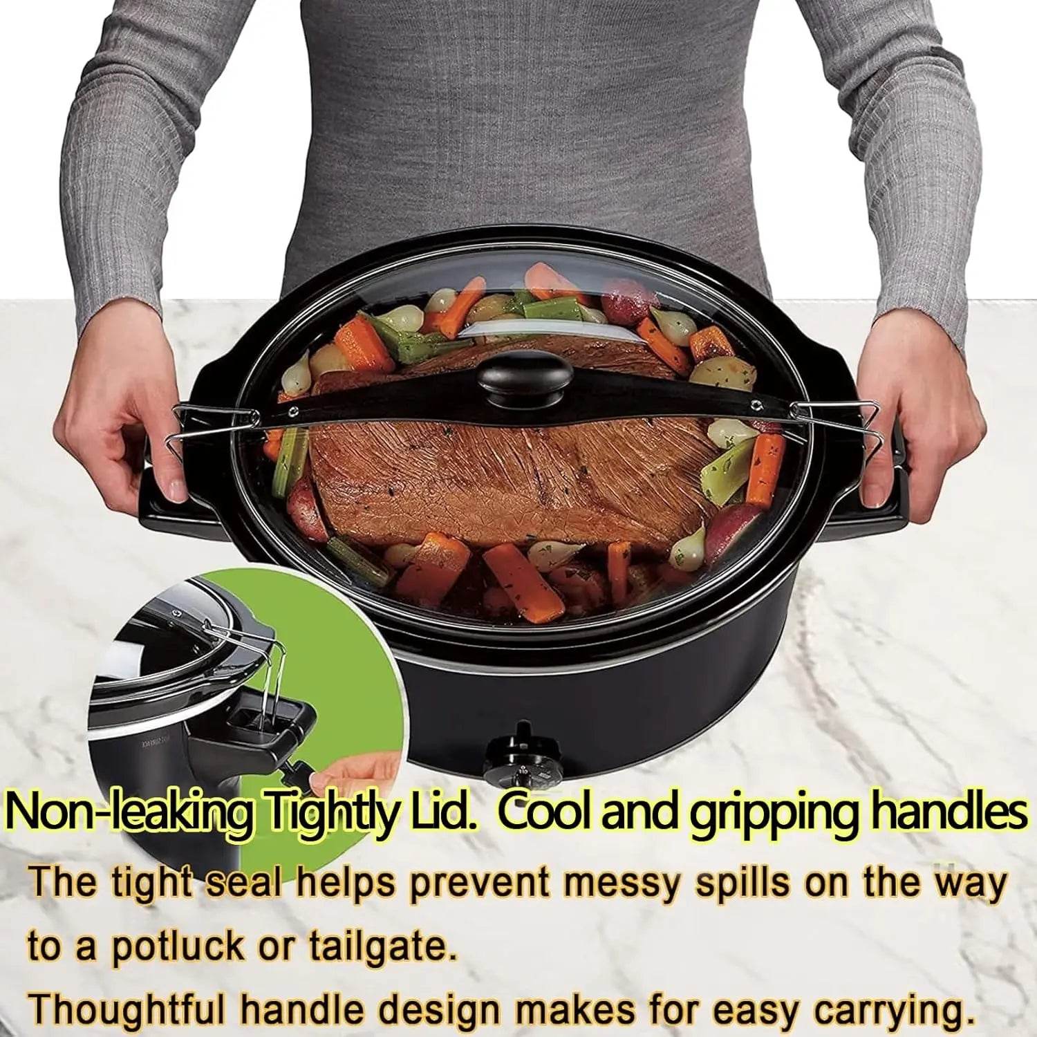 Extra Large 10 Quart Slow Cooker - Loft&Timber