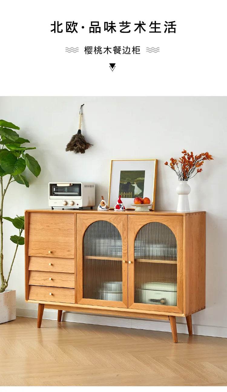 Japanese Vintage Solid Wood Sideboard - Loft&Timber