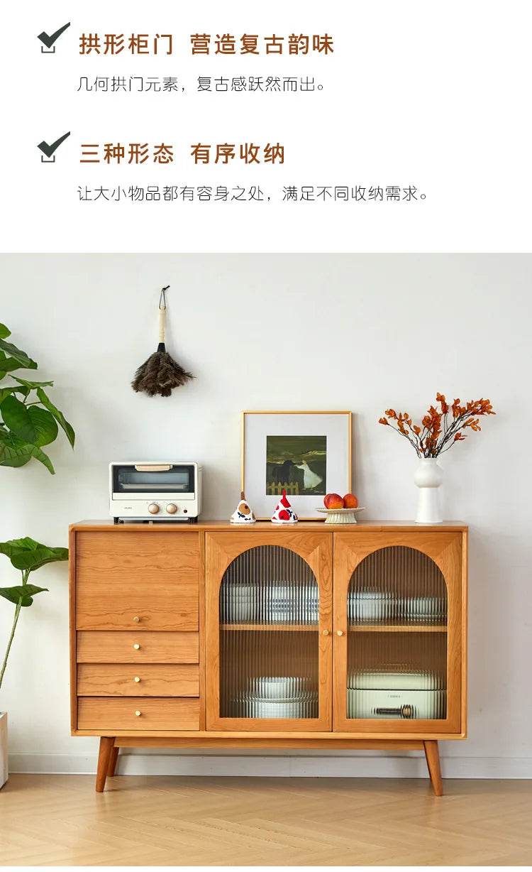 Japanese Vintage Solid Wood Sideboard - Loft&Timber