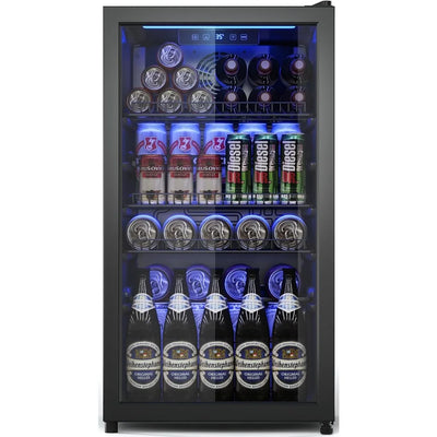 Beverage Fridge, Mini Fridge With Glass Door