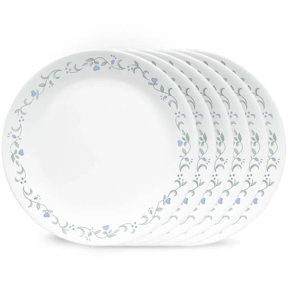 8.5 Inch Glass Salad Plate Set of 6 Lightweight - Loft&Timber