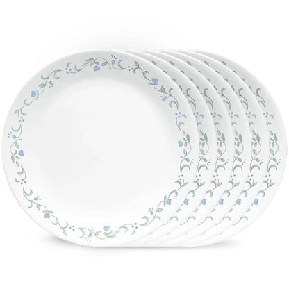 8.5 Inch Glass Salad Plate Set of 6 Lightweight - Loft&Timber