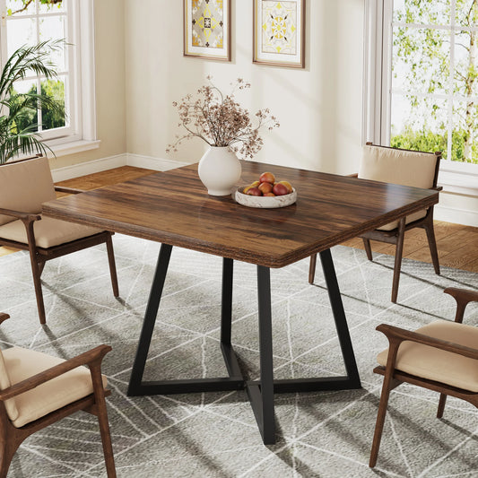 Tribesigns Square Dining Table for 4, 31.5" - Loft&Timber