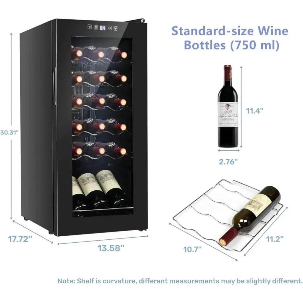 18 Bottle Wine Fridge - Loft&Timber