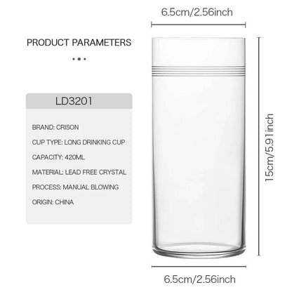 LD3201 CRISON Extra Light Crystal Highball Glasses - Loft&Timber