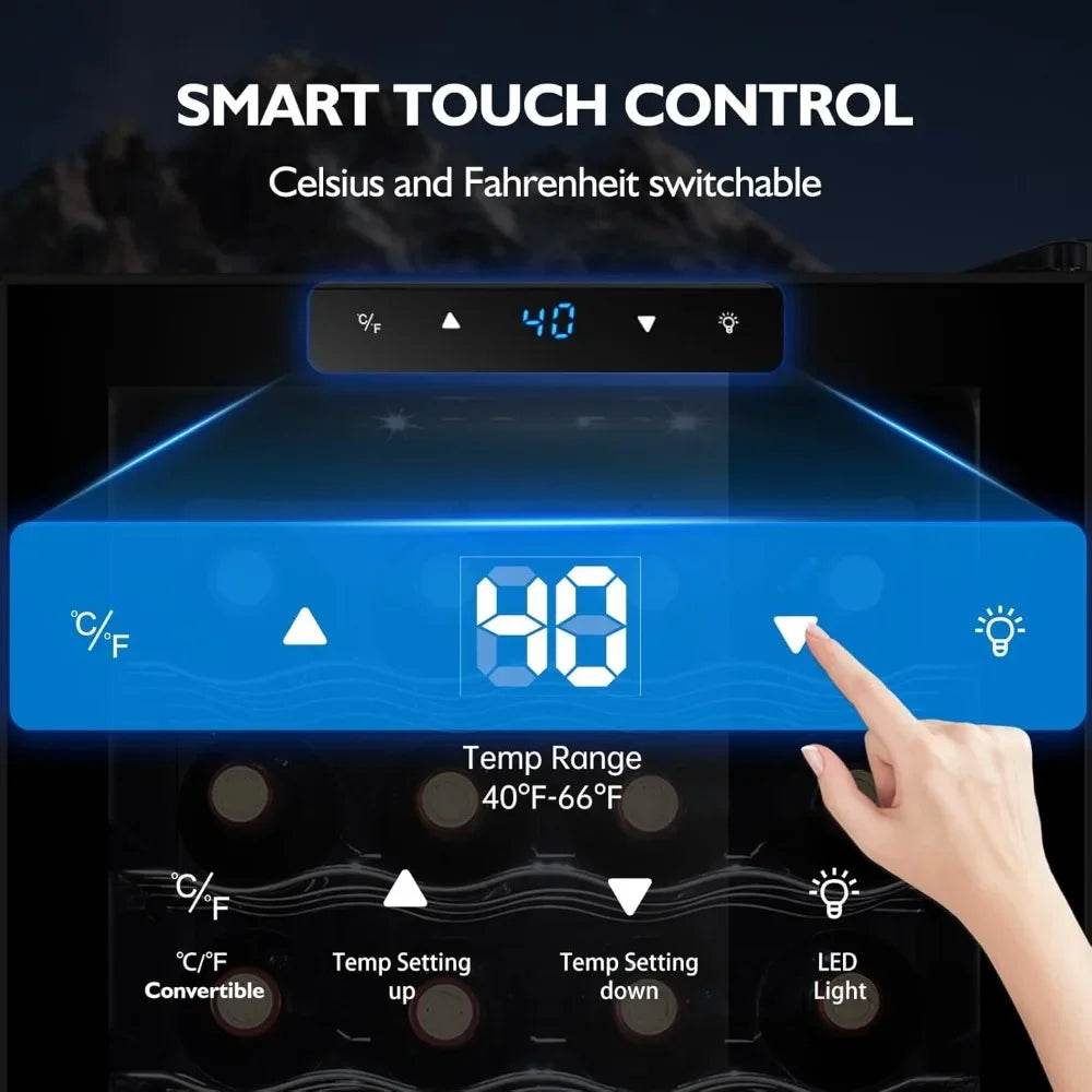 28 Bottle Compressor Wine Cooler Refrigerator