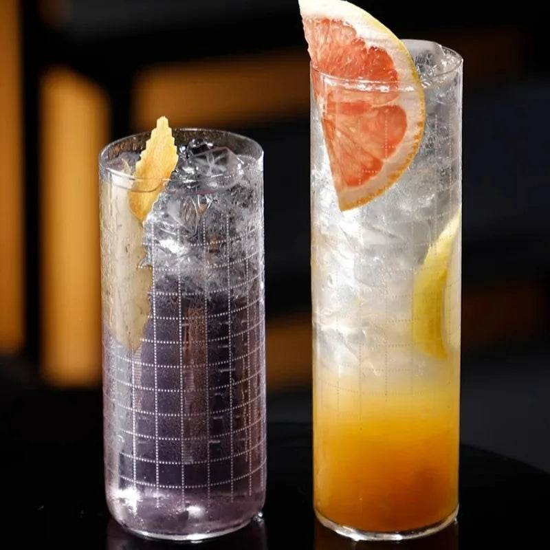 Ultra-Thin Etched Collins Glass Cup, Highball - Loft&Timber