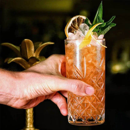 1/2/4pcs 11oz Highball Glasses Barware Collins Tumbler for Water Juice Beer and Cocktail Glass Drinking Set - Loft&Timber