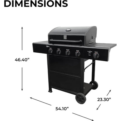 Kenmore 4-Burner Propane Gas Grill with Side Burner - Loft&Timber